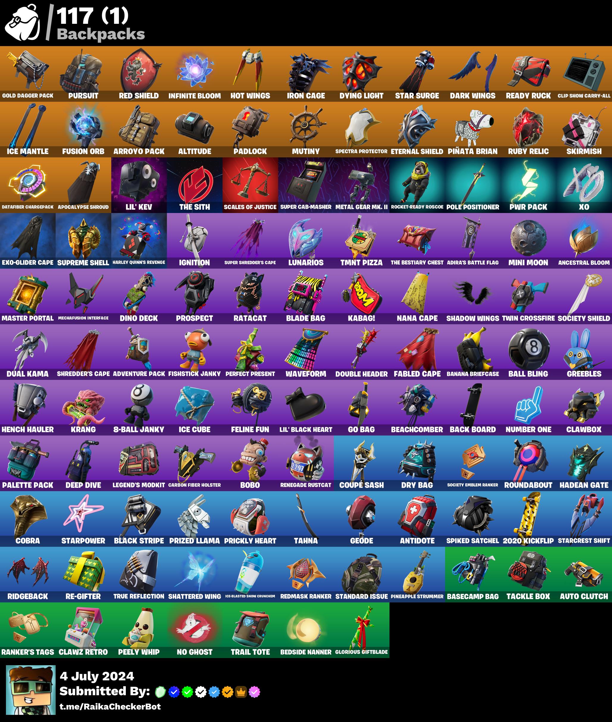 FULL [PC/PSN/XBOX] 111 skins WONDER IKONIK Glow Merry Mint Axe ,Gold ...