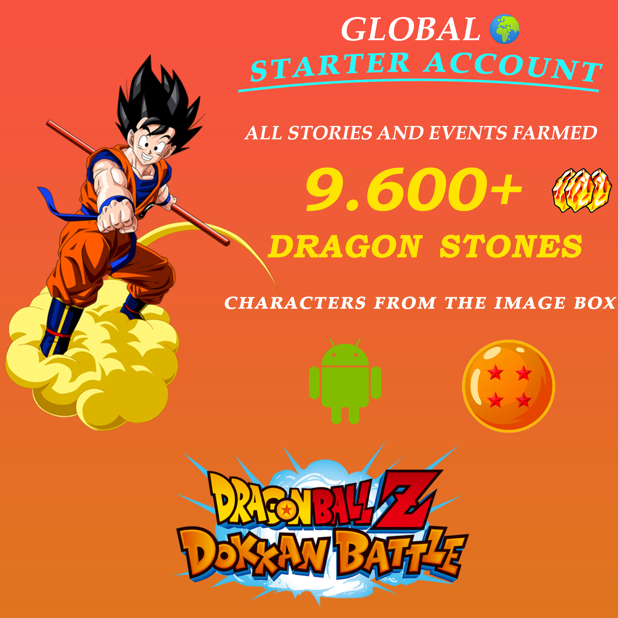 Dokkan Battle Account 5400+ Dragon Stones | ANDROID | GLOBAL - iGV