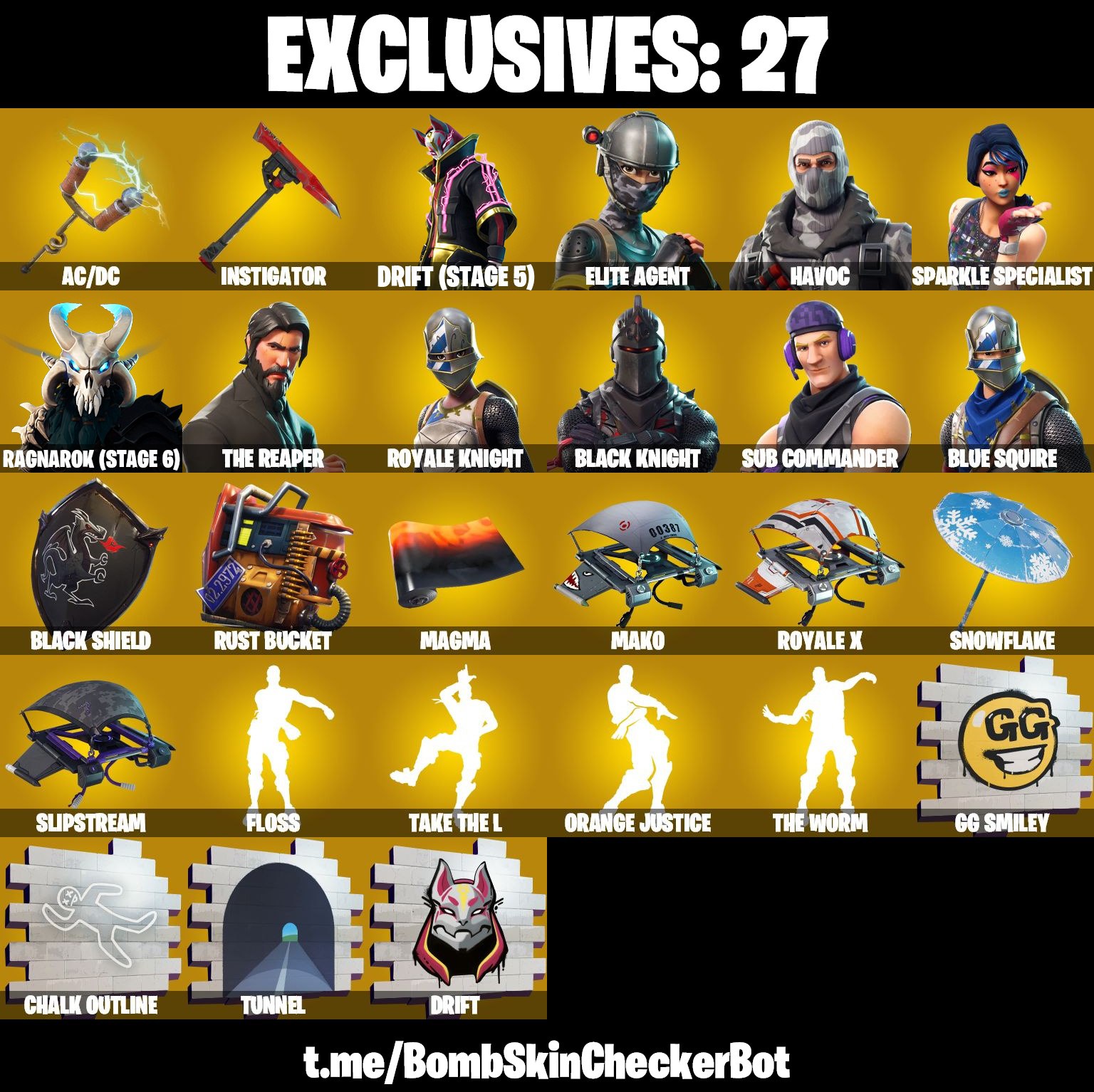 FA | PSN | XBOX | PC | 49 Skins | Black Knight , AC/DC , Sparkle ...