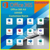  buy Office 365 A3 100GB 5 Device Customize Name Fast Delivery 