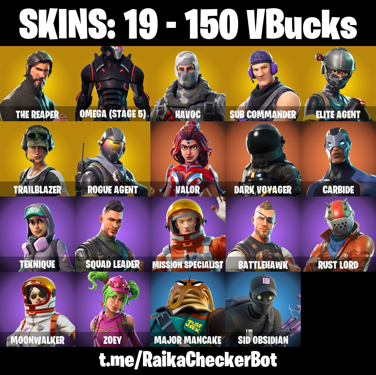  pc 19 skins the reaper omega stage 5 havoc trailblazer