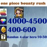 ios |Monkey D.Luffy |4000-4500 gems | 400-600 shards | Fast delivery